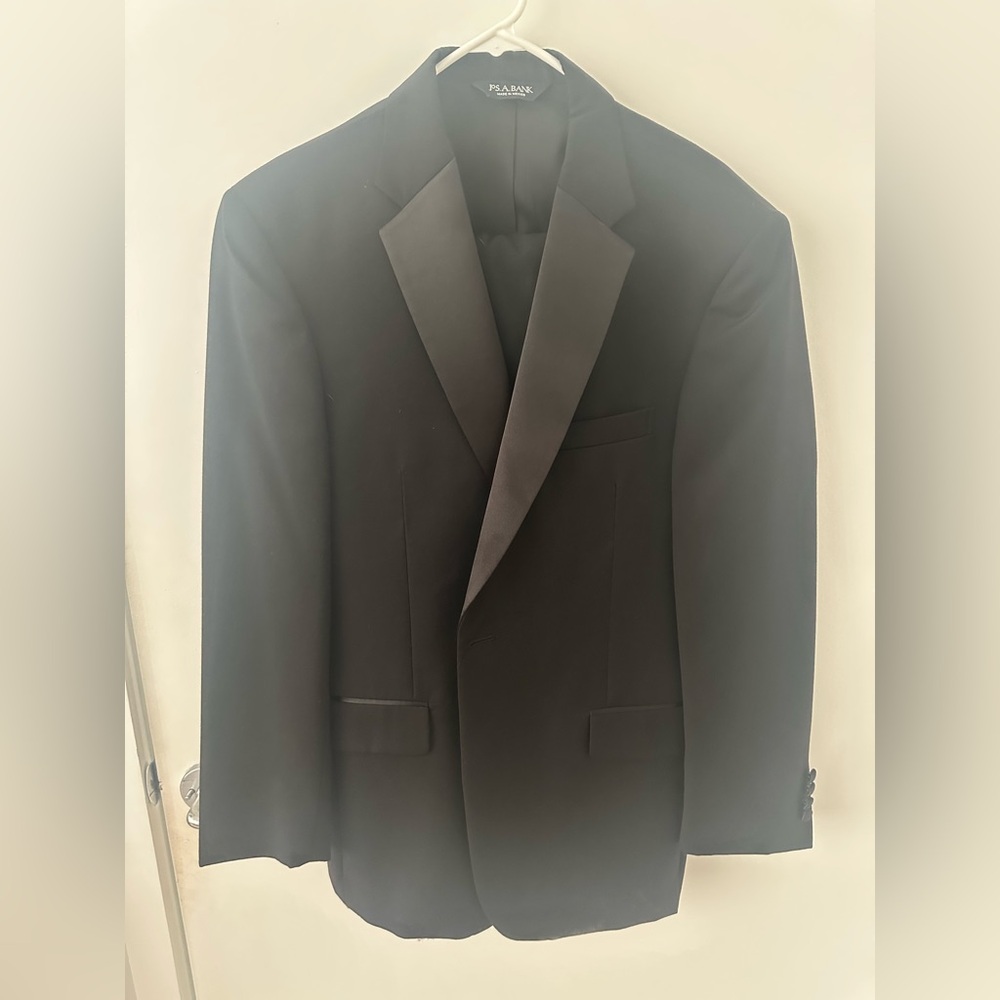 Jos. A. Bank Black Tuxedo with Notched Lapels